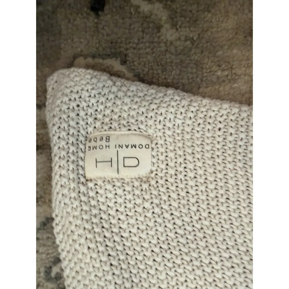 DOMANI HOME COLLECTION DH Bebe Pink Baby Knit Blanket NEW $100